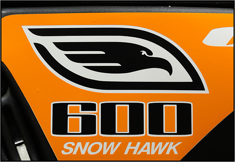 2006 Snow Hawk Outlaw 600 with decals by Ron's Signs